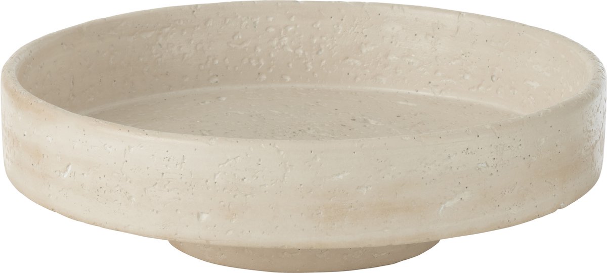 J-Line plateau Olina - cement - creme - large