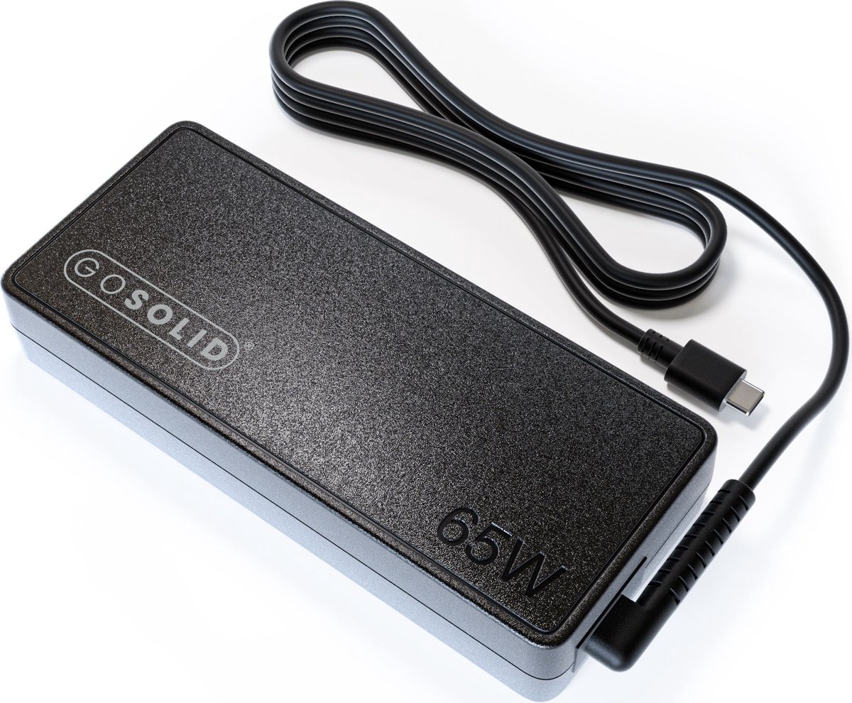 GO SOLID! Oplader 65W geschikt voor WOLFBOX 4000A Jump Starter Startbooster