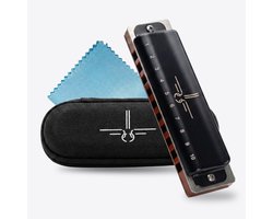 PRO Mondharmonica C – Blues & Folk Harmonica voor Volwassenen en Kinderen – Professionele Kwaliteit – Inclusief Opbergdoos