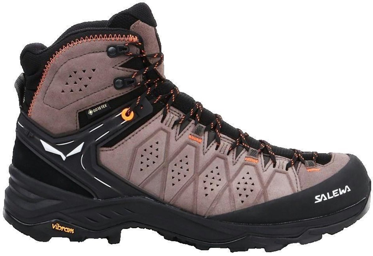 Salewa Alp Trainer 2 Mid GTX Wandelschoenen Heren Wallnut Fluo 46 Oranje