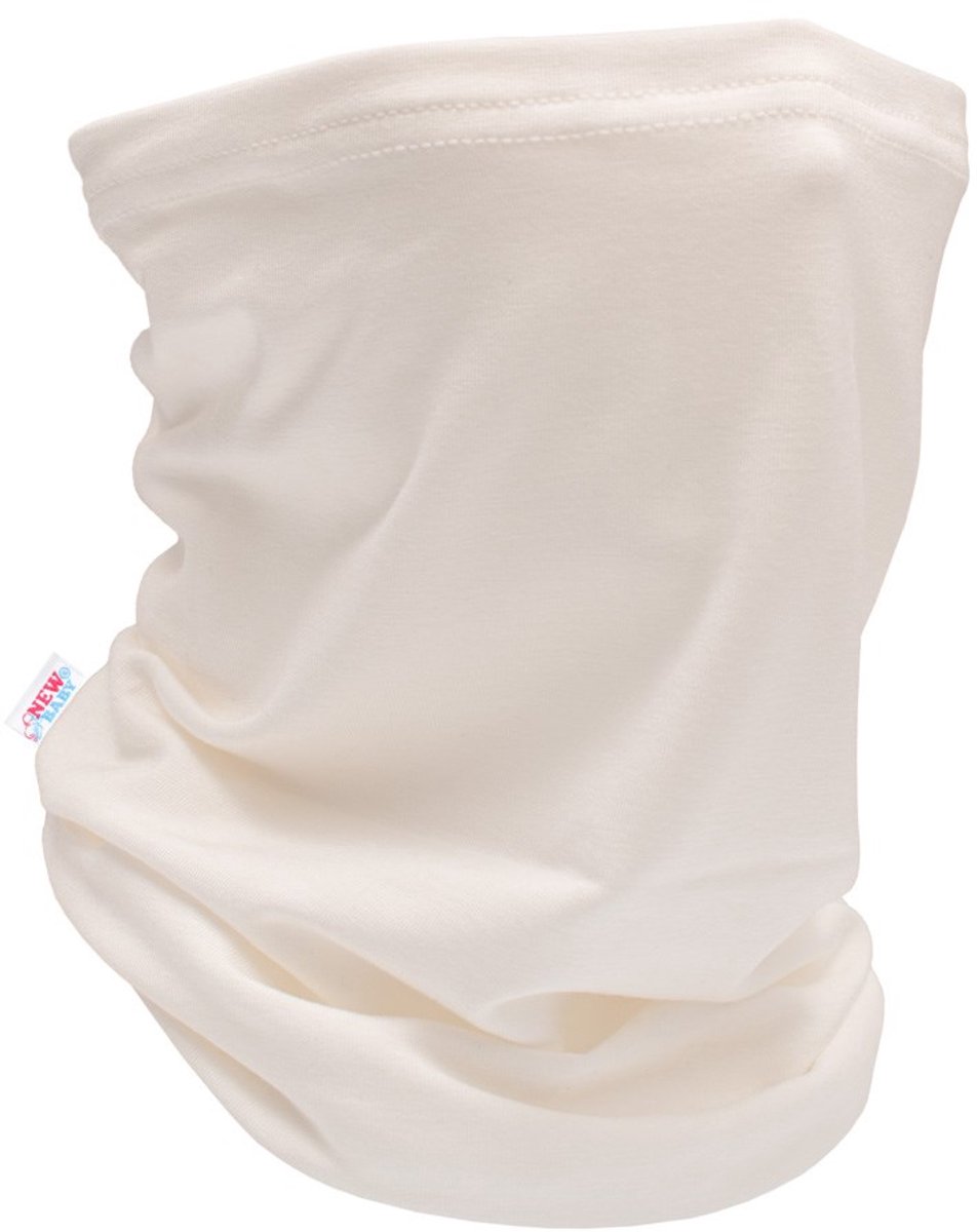 New Baby - Sjaal - Bamboe nekwarmer beige voor kinderen 3-5 jaar - babyaccessoire - winteraccessoire - multifunctioneel - ademhalingsbescherming - zachte stof