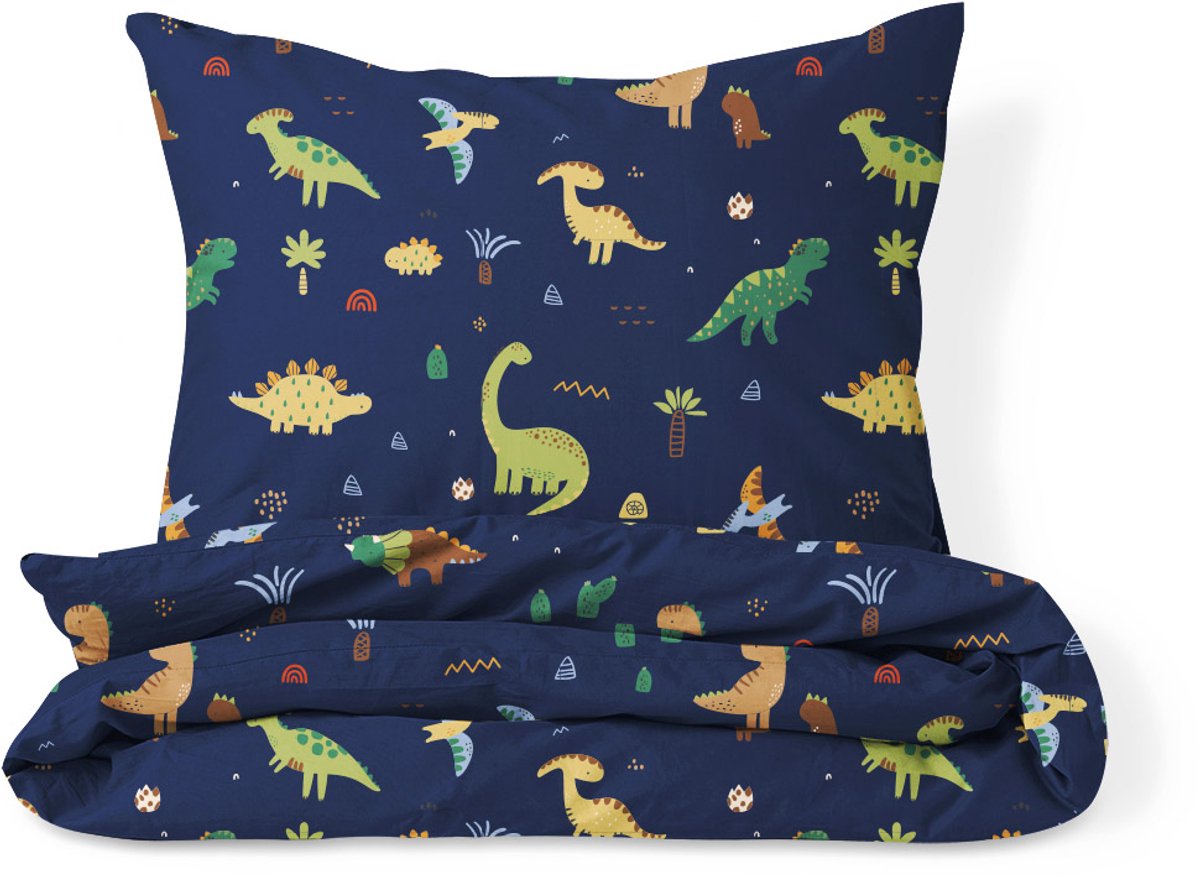 Petite Amélie Dekbedovertrekset – 140x200 cm – 100% Biologisch Katoen – Dino