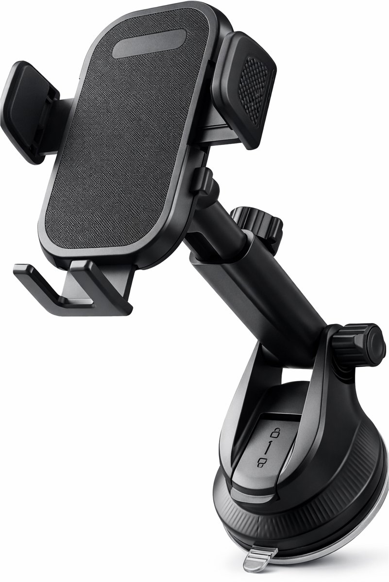 Nereb Telefoonhouder Auto met Zuignap – Dashboard & Voorruit – 360° Draaibaar – Schokbestendig – Universele Autohouder voor Smartphone