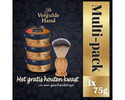 3 Stuks Vergulde Hand Scheerzeep