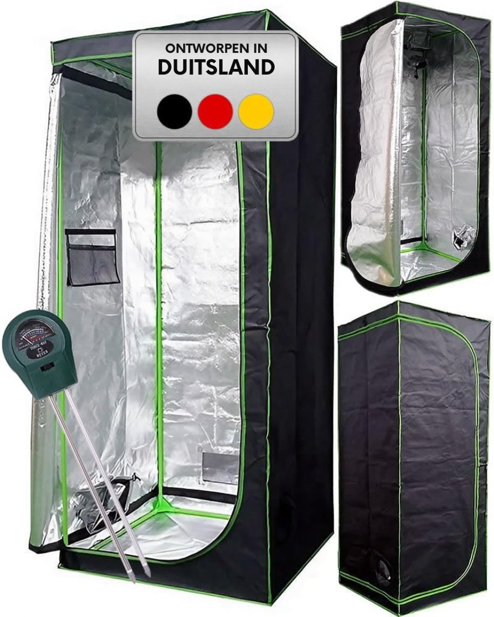 Core® Kweektent Compleet – Growtent Binnen – Planten Kweken – Zwart-‎40 x 40 x 120 cm; 3.5 kg