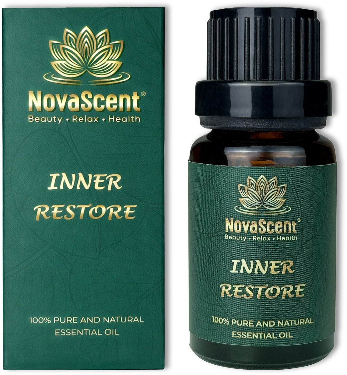 NovaScent® Essential Oil - Inner Restore - Blend van Lavendel, Bergamot, Eucalyptus en meer - Rijke aroma’s - Sterk geconcentreerd - Etherische oliën - Aromatherapie - Geurolie voor aromadiffuser