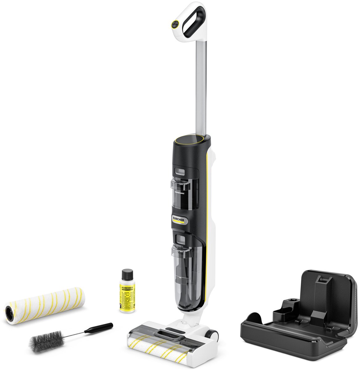 Kärcher FCV 4 Dry Extra - Elektrische Vloerreiniger - Looptijd accu: 45 min - Oppervlakteprestatie 200 m² - Stofzuiger & Dweil 3-in-1 Xtra!Clean -