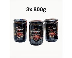 Abdurrahman Tatlici Keciboynuzu Pekmezi 3x 800g – 100% Natuurlijke Johannesbroodmelasse – Zonder Toegevoegde Suiker – Puur & Onbewerkt – 2400g Voordeelverpakking