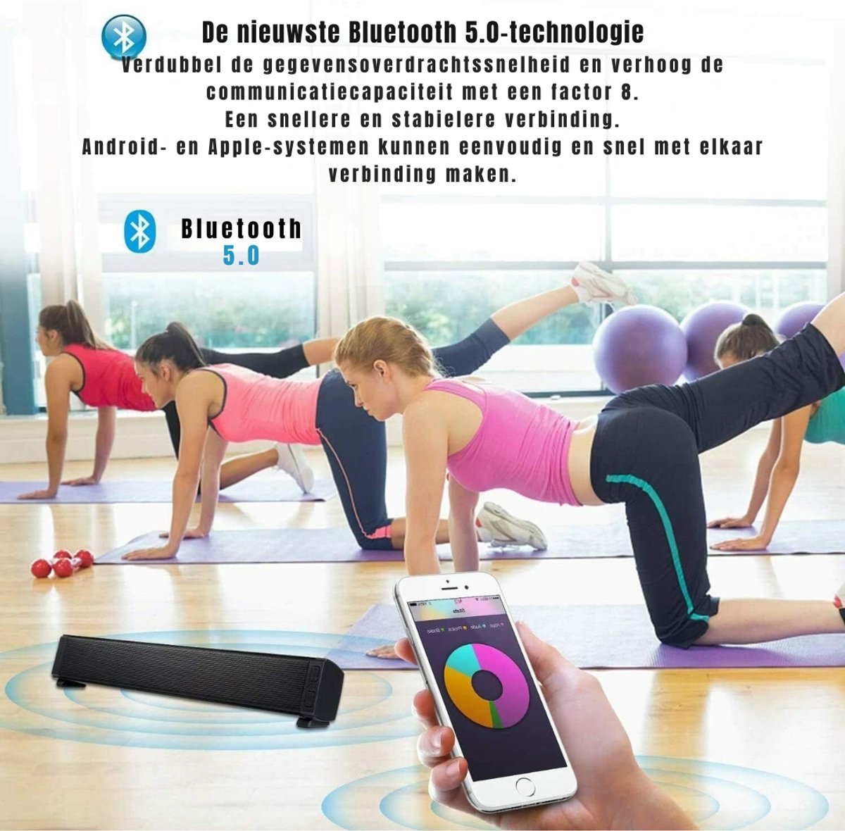 Core® Soundbar met DSP-Technologie - Bluetooth Speaker - Zwart - afbeelding 2