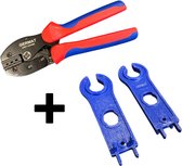 MC4 Krimptang 2,5mm, 4mm & 6mm + 2 MC4 sleutel ( set ) - MC4 Connector krimptang - Solar connector tang