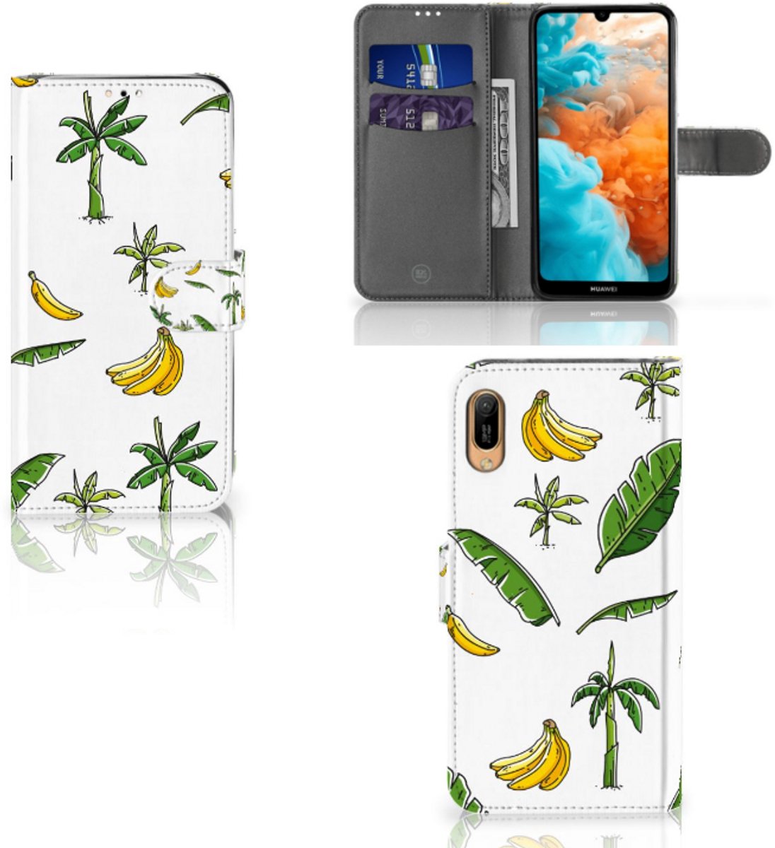 Huawei Y6 (2019) Hoesje Banana Tree