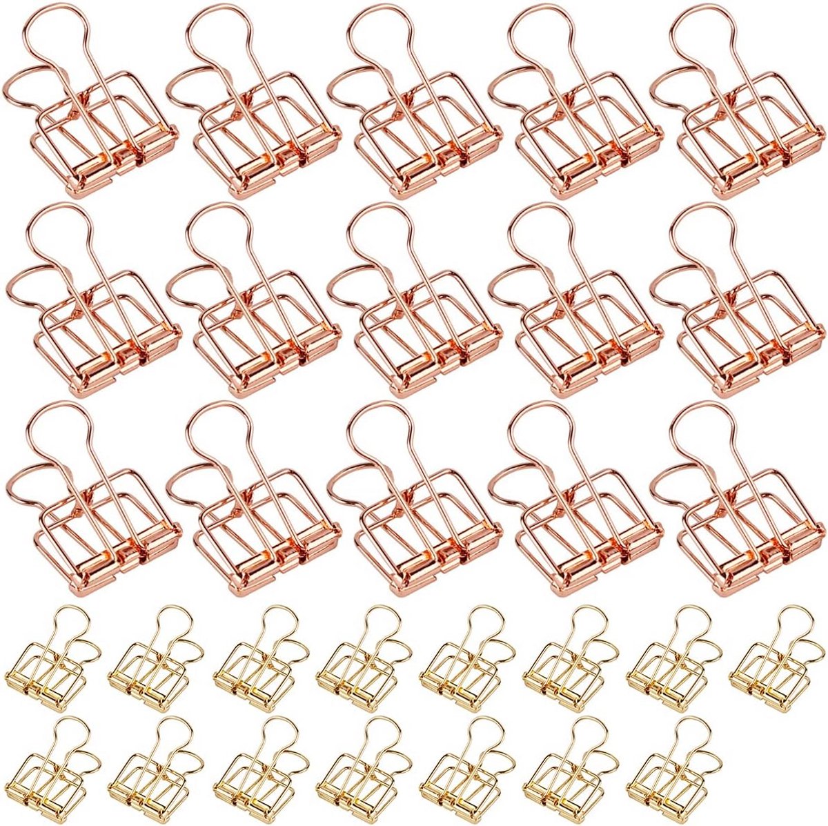 Vouwclips 30 Stuks Binderclips Met Lange Staart voor Kantoor en School
