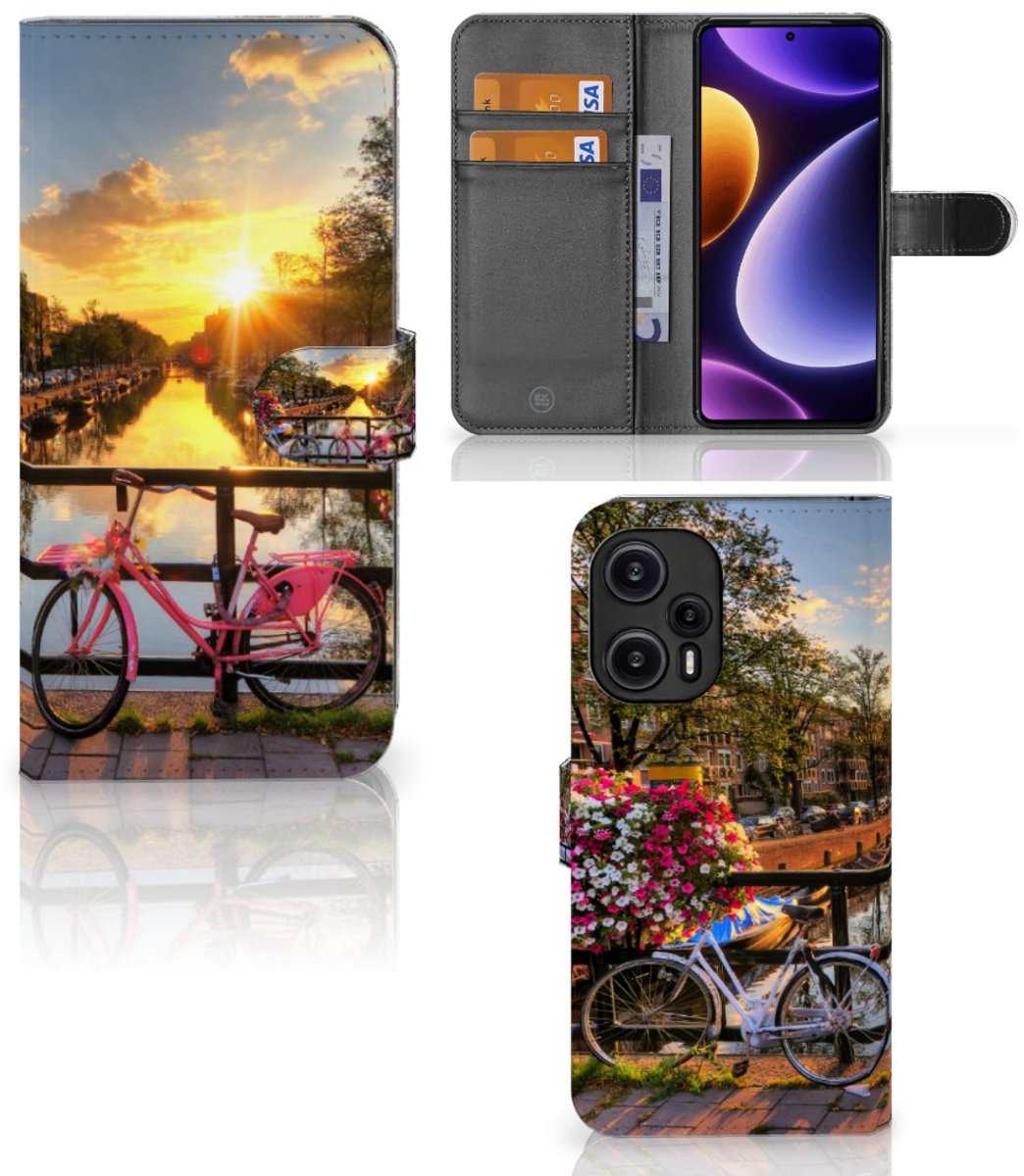 Xiaomi Poco F5 Flip Cover Amsterdamse Grachten