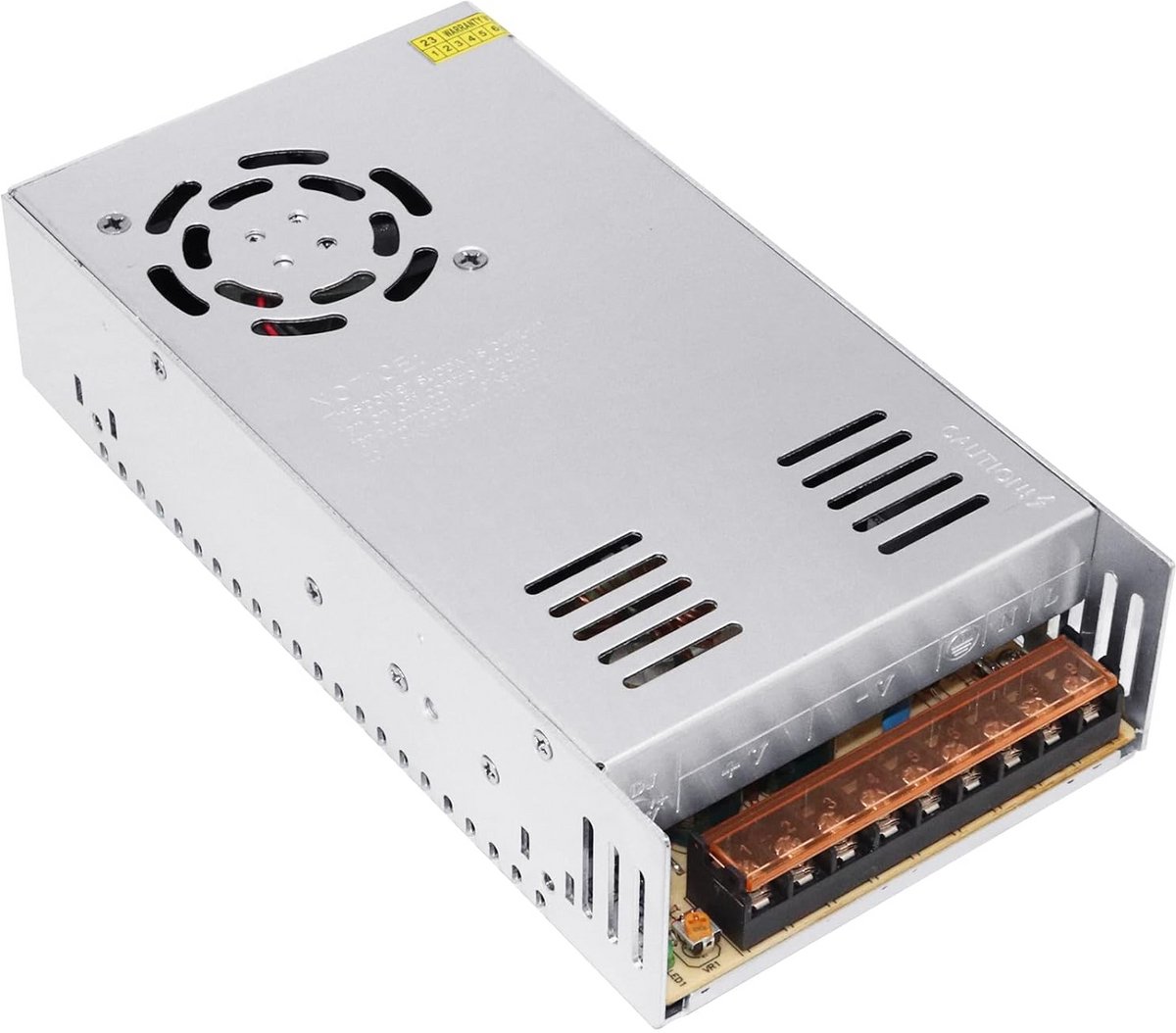 Voedingstransformator 12V 30A voor 3D-printers, CCTV en LED-verlichting - Instelbare AC/DC omzetter tot 360W