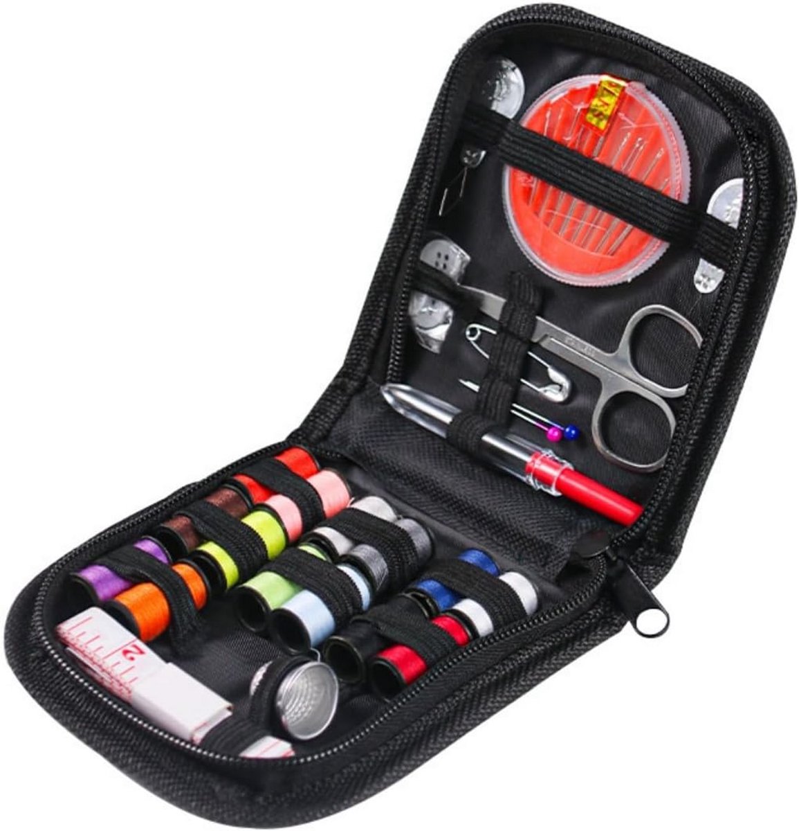 Draagbare Naaikit voor Beginners en Reis, Essentiële Naaigerei en Accessoires