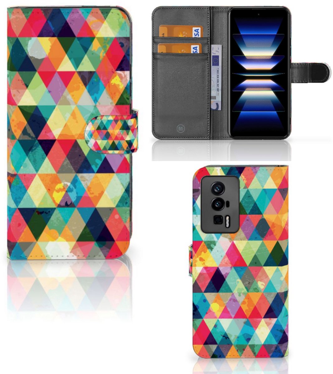 Xiaomi Poco F5 Pro Telefoon Hoesje Geruit