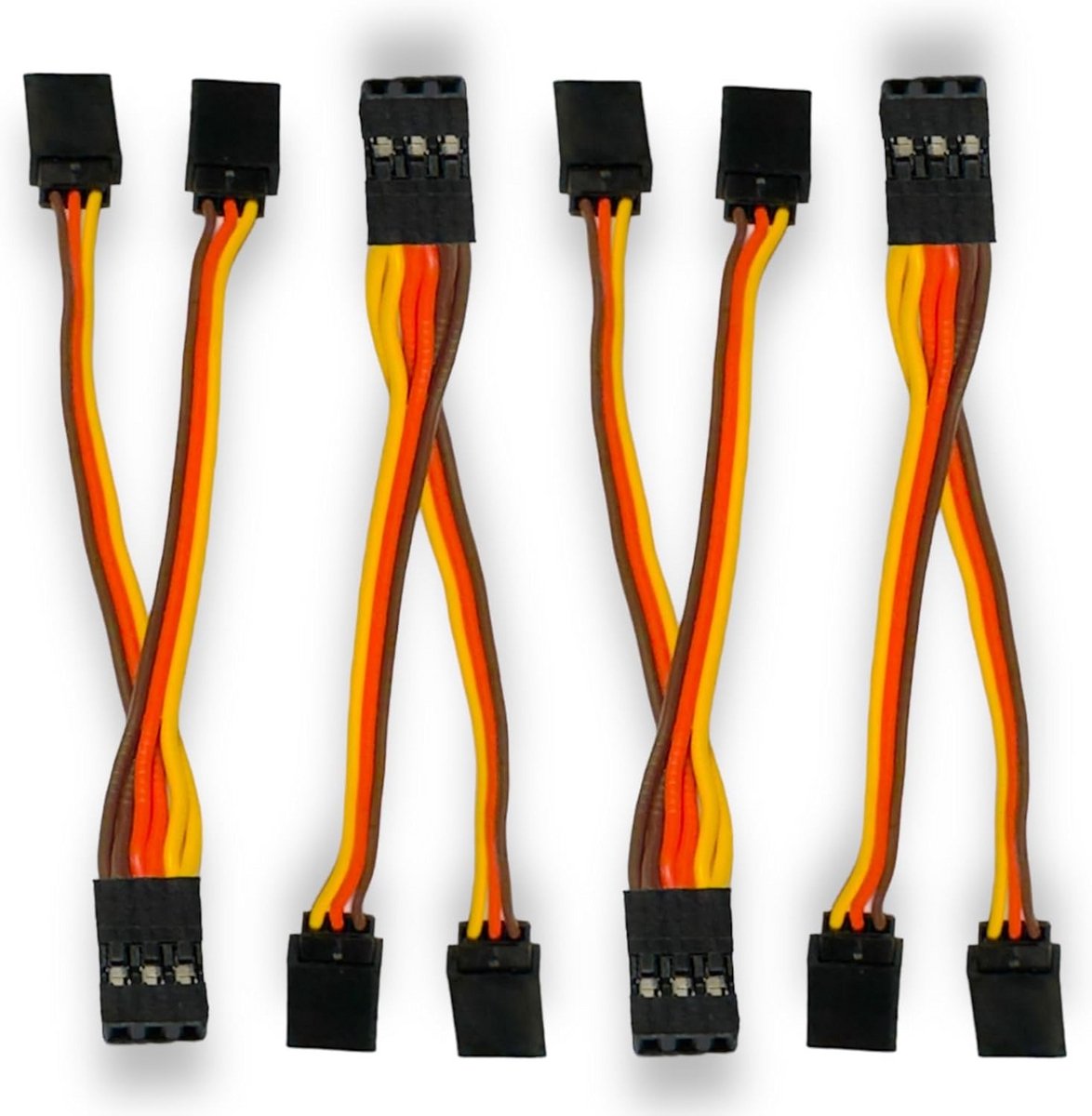 Premium Servo Y verlengkabel - 4 stuks Y-kabel verlenging voor RC