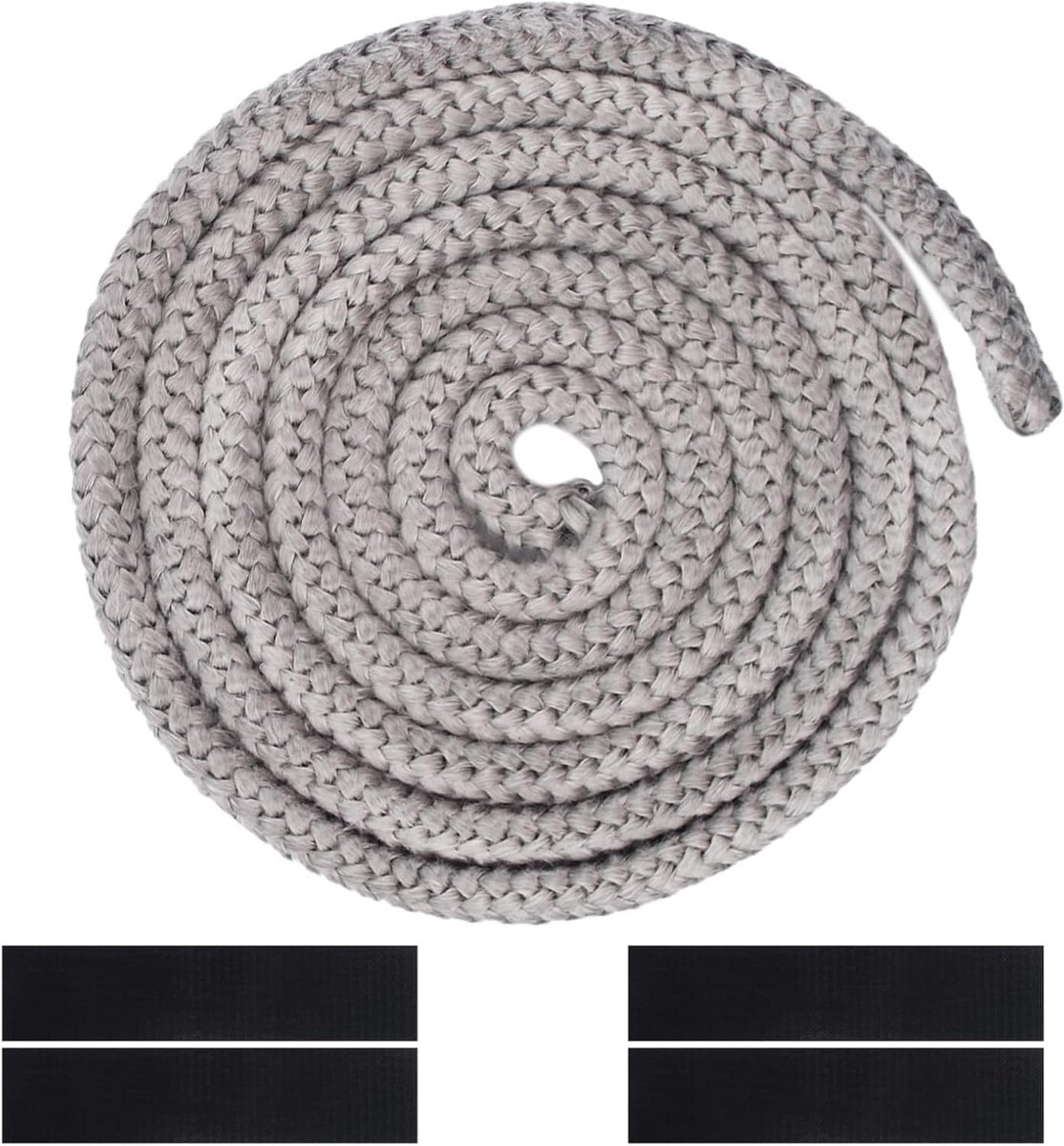 Afdichting voor open haard, 10 mm x 2,5 m, glasvezel met hittebestendige afdichtingen