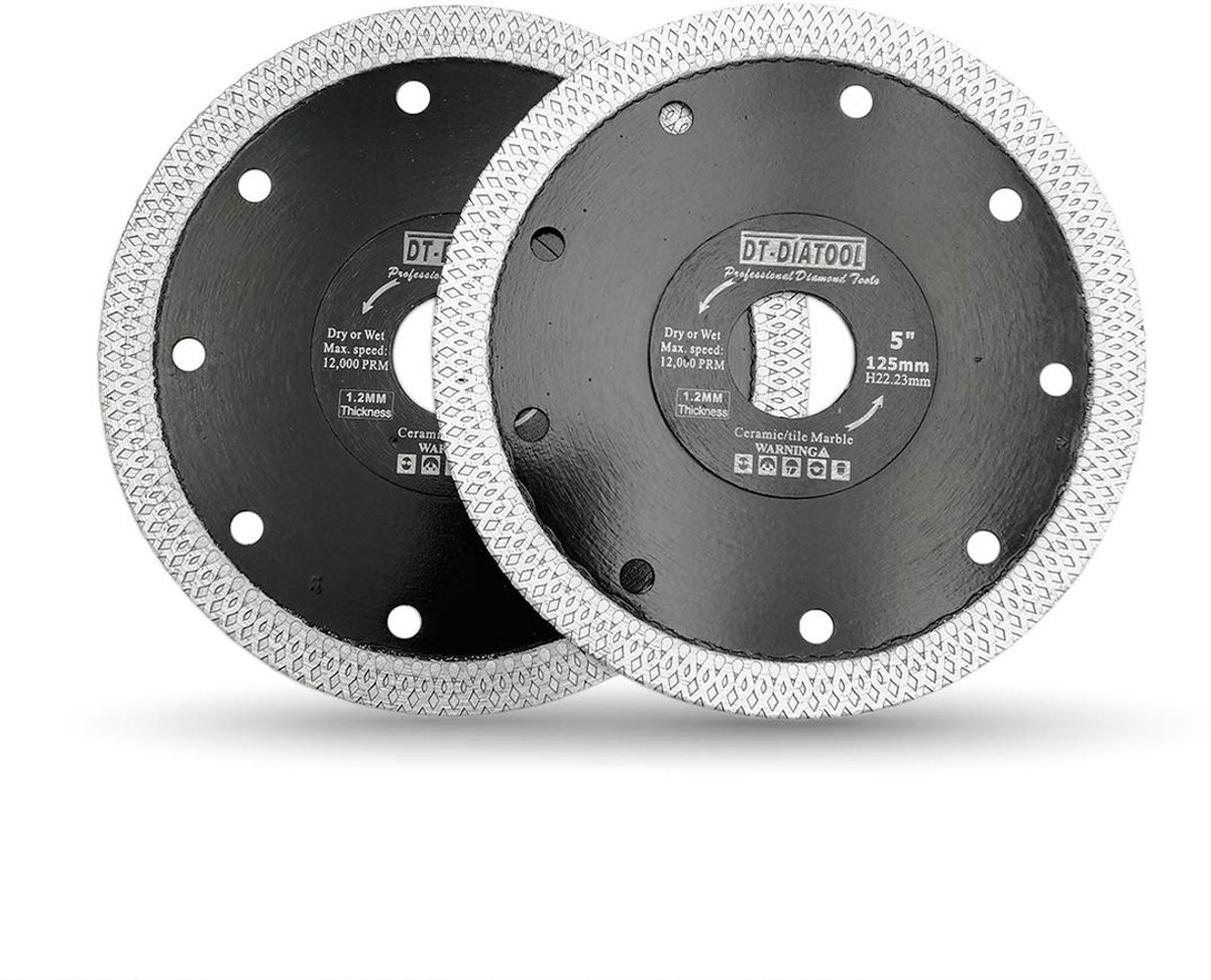 Diamant Zaagblad 5 Inch / 125mm Snijschijf voor Porselein, Tegels en Graniet