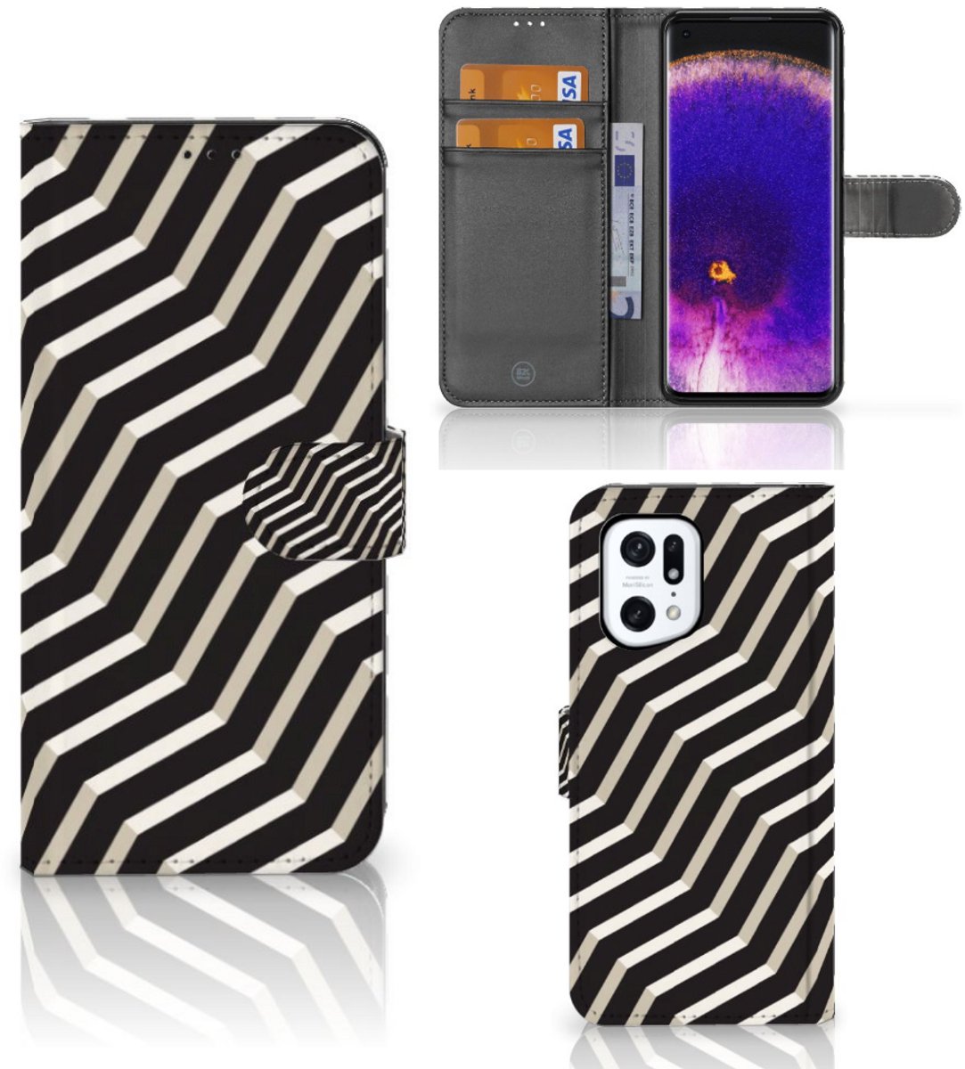 OPPO Find X5 Pro Book Case Illusion