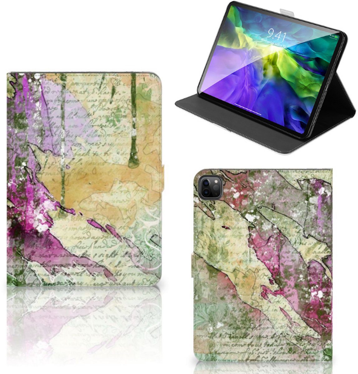Hoes iPad Pro 11 2020/2021/2022 Letter Painting