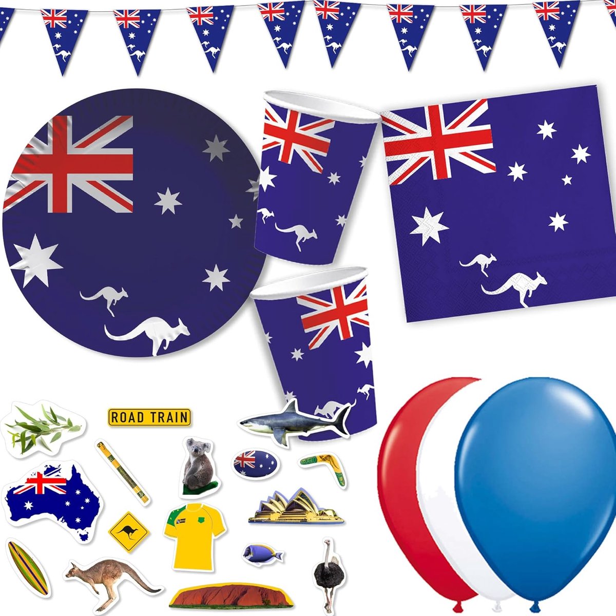 Servetten met Australië motief - 20 Stuks - 33 x 33 cm