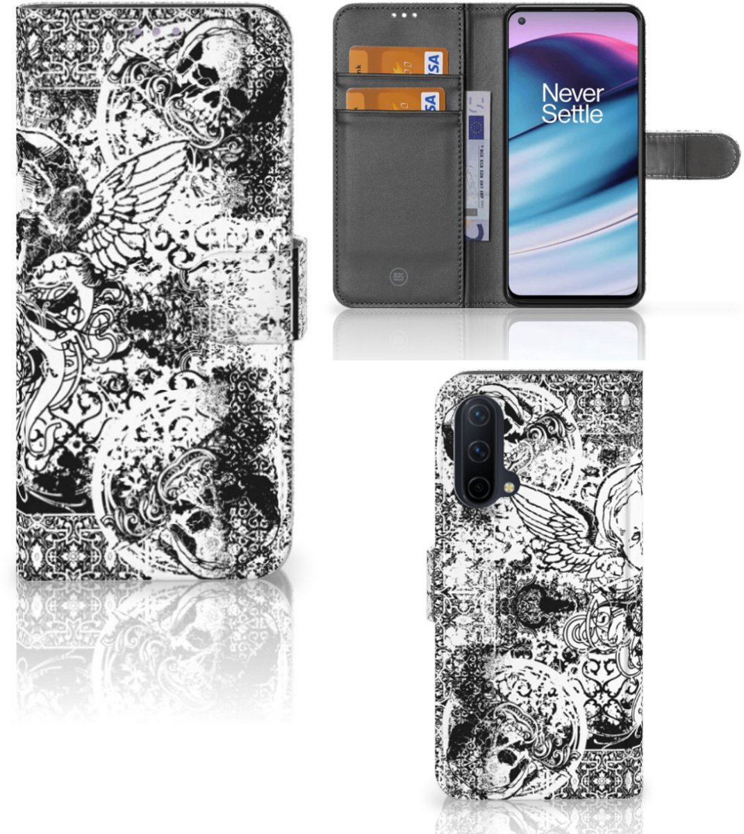 Telefoonhoesje met Naam OnePlus Nord CE 5G Skulls Angel