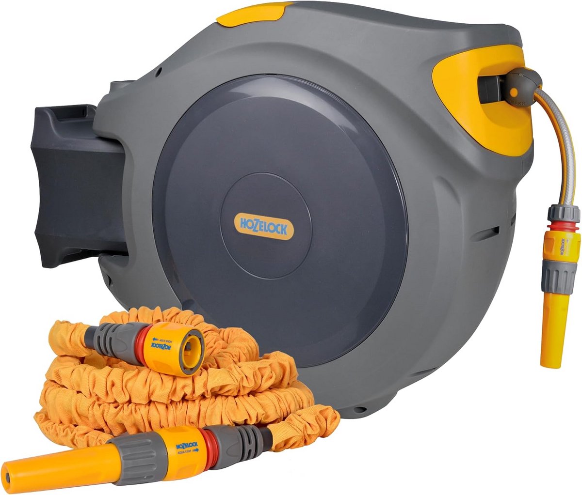 Automatische Slanghaspel 40m met Gratis Flexibele Tuinslang 7,5m