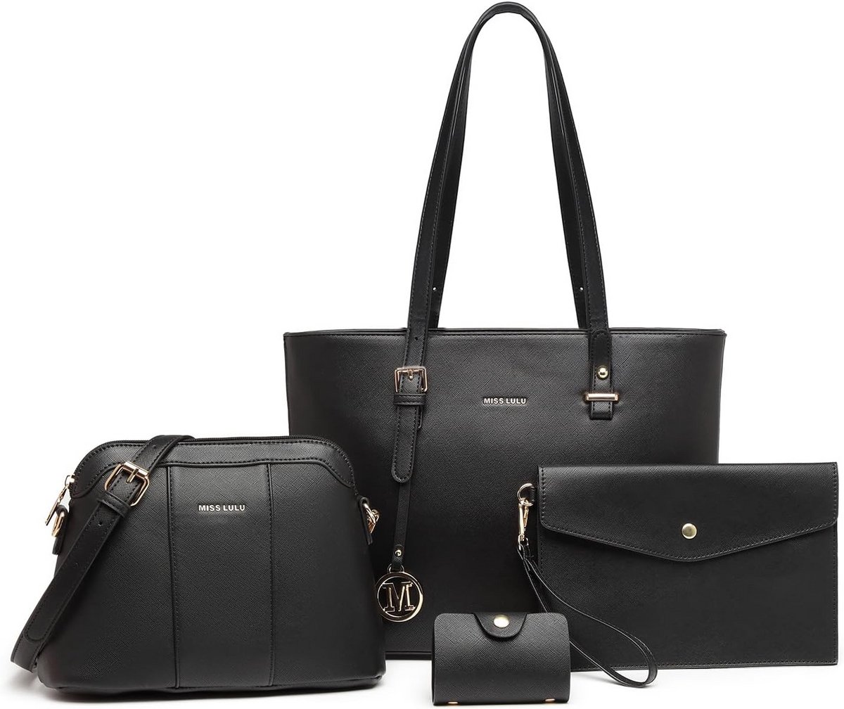 Draagtas voor Dames - Shopper, Schoudertas en Portemonnee Set