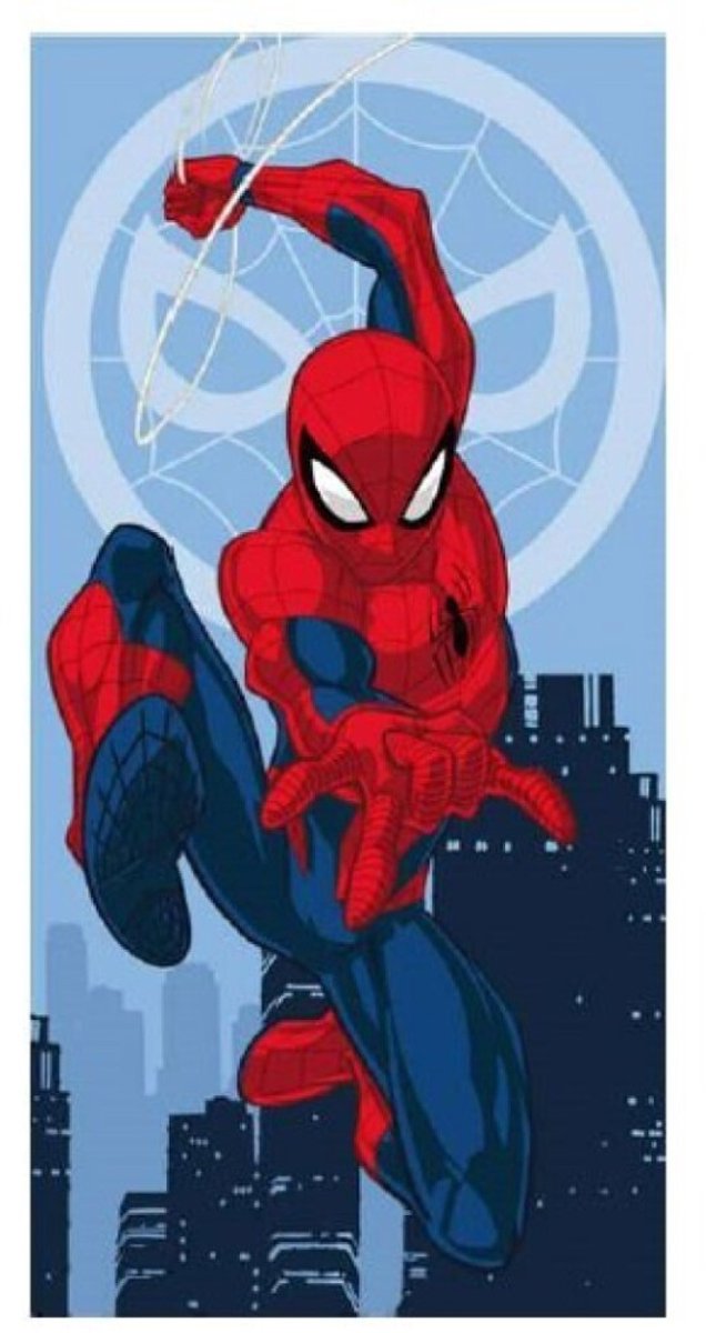 Spiderman handdoek shoot a web polyester 70 x 140 cm