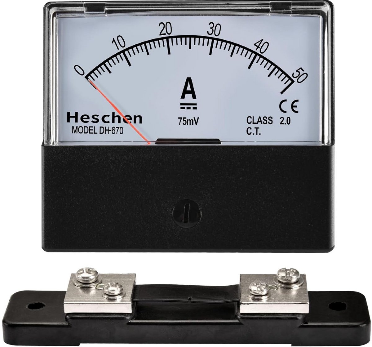 DC 0-50A Elektriciteitsmeter Klasse 2.0 met Shunt