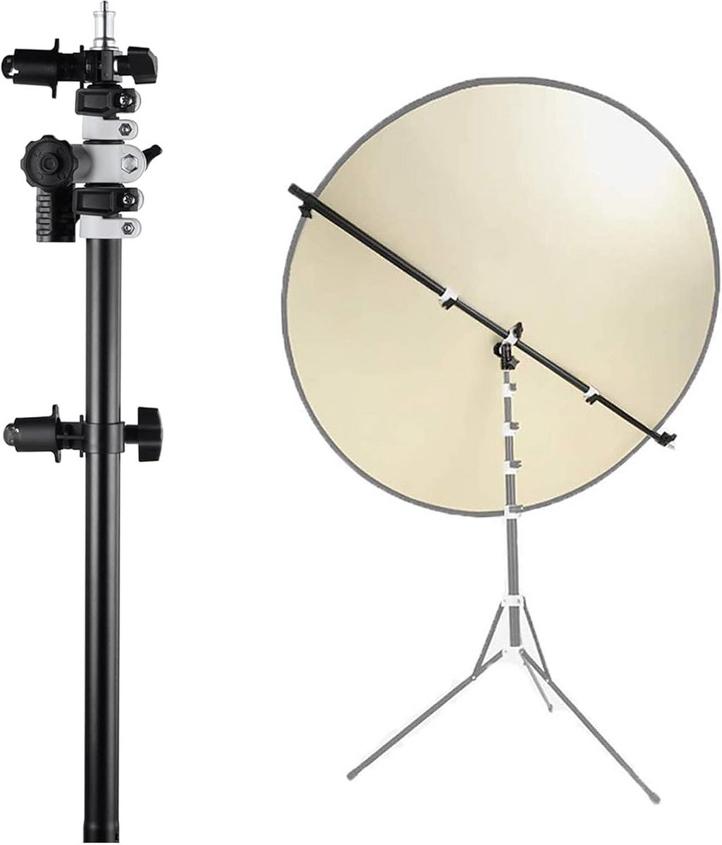 Uitschuifbare 360° Zwenkarm Reflectorhouder voor Fotografie en Verlichting