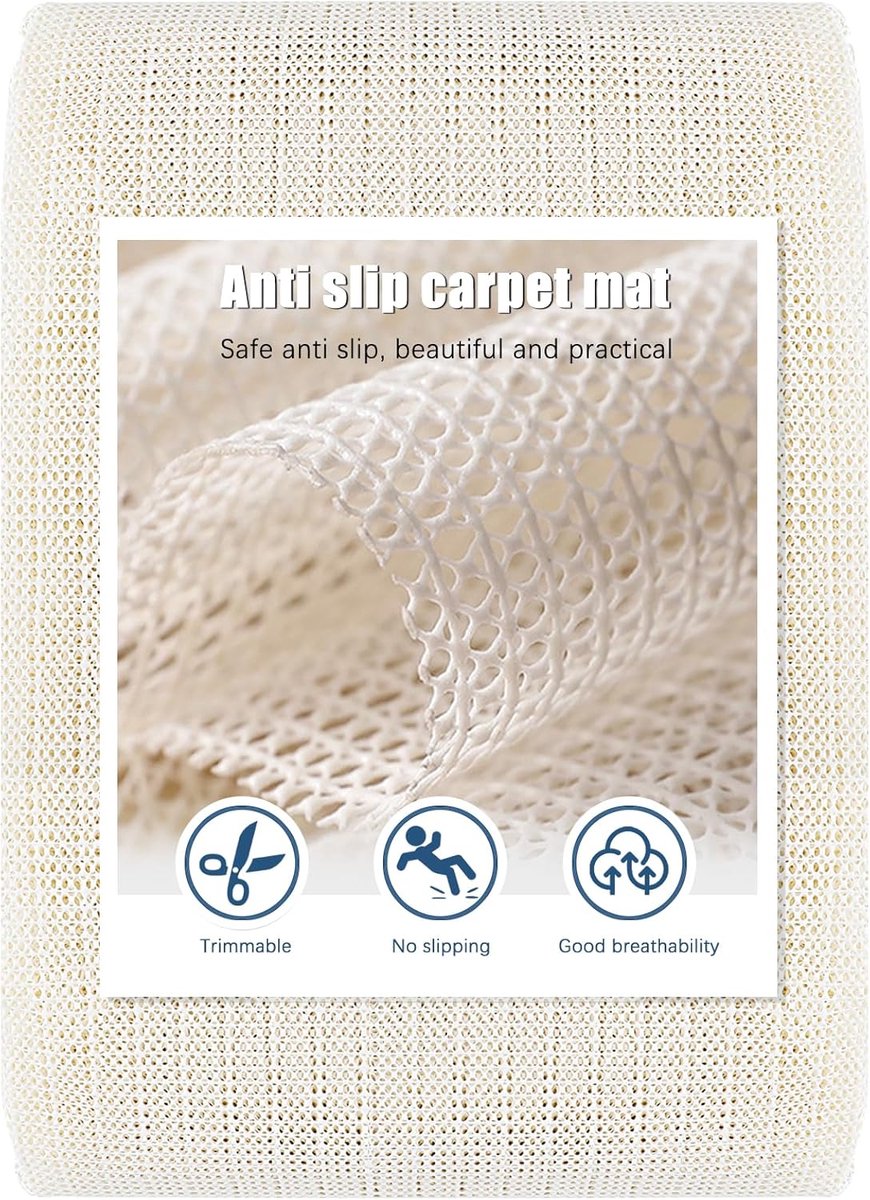 Antislip Tapijtonderlegger 200x300 cm voor Harde Vloeren - Ideaal voor Vloerverwarming en 