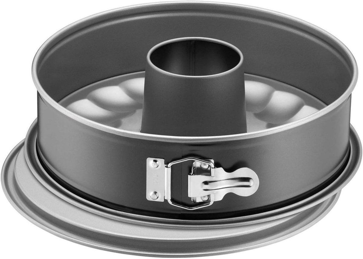 Ronde springvorm 28 cm met platte en buisbodem - Antiaanbaklaag en lekvrij