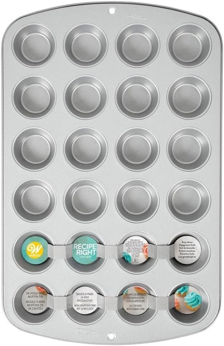 Mini Muffinvorm 24 Vakken - Perfect voor Cupcakes en Hapjes