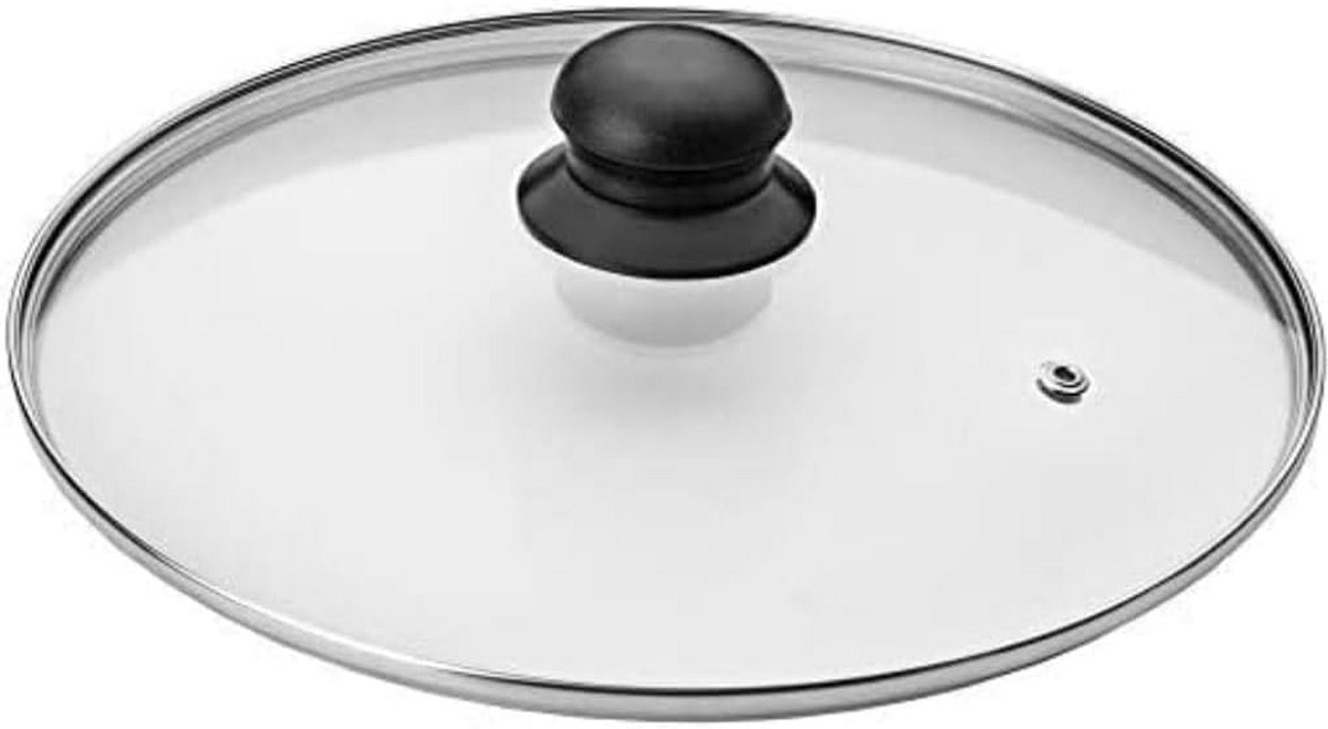 Transparante glazen deksel 24 cm voor pannen - Prisma stijl