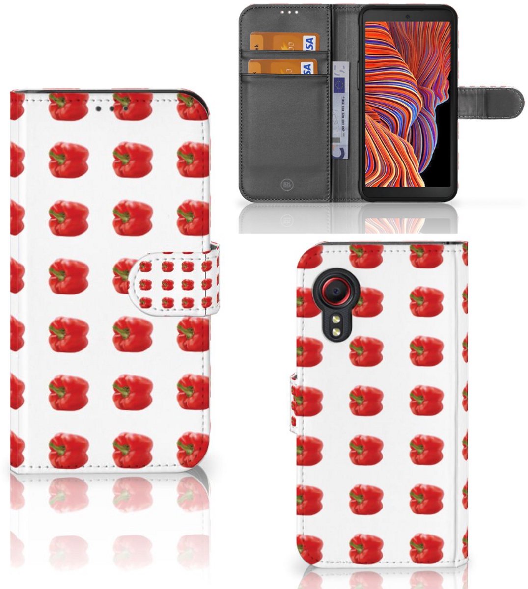 Samsung Galaxy Xcover 5 Book Cover Paprika Red