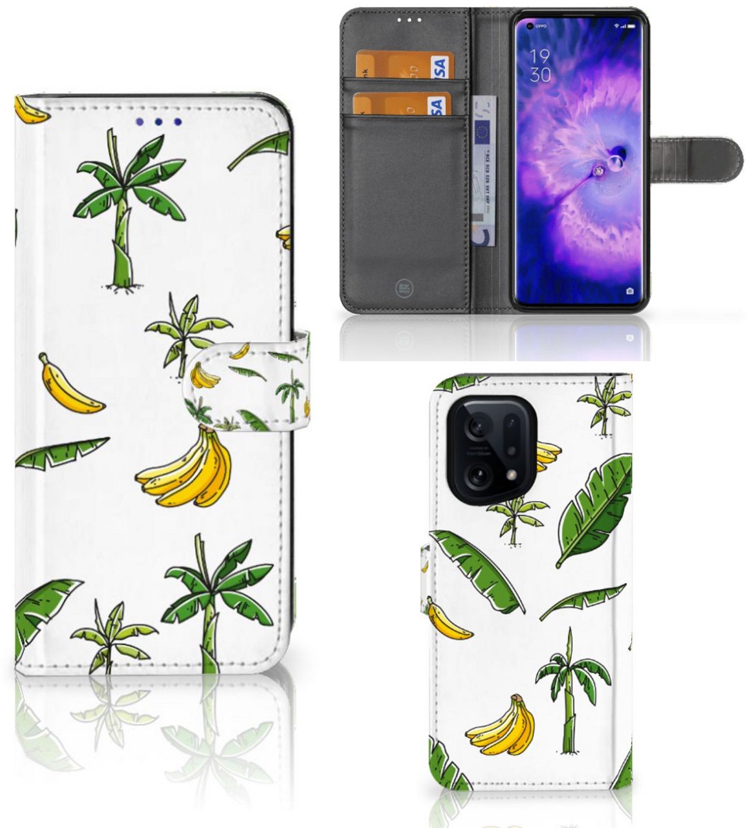 OPPO Find X5 Hoesje Banana Tree