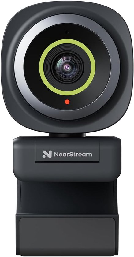 Webcam 1080p 60fps met microfoon, streaming autofocus en instelbare FOV, USB Plug and Play