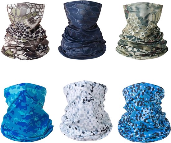 TAIYUNWEI Multifunctionele multifunctionele doek voor outdoor, sport, magische hoofddoek, elastische hoofdband, bandana, UV-bestendigheid, sporthoofddeksels voor paardrijden, motorrijden, wandelen, — afbeelding 4