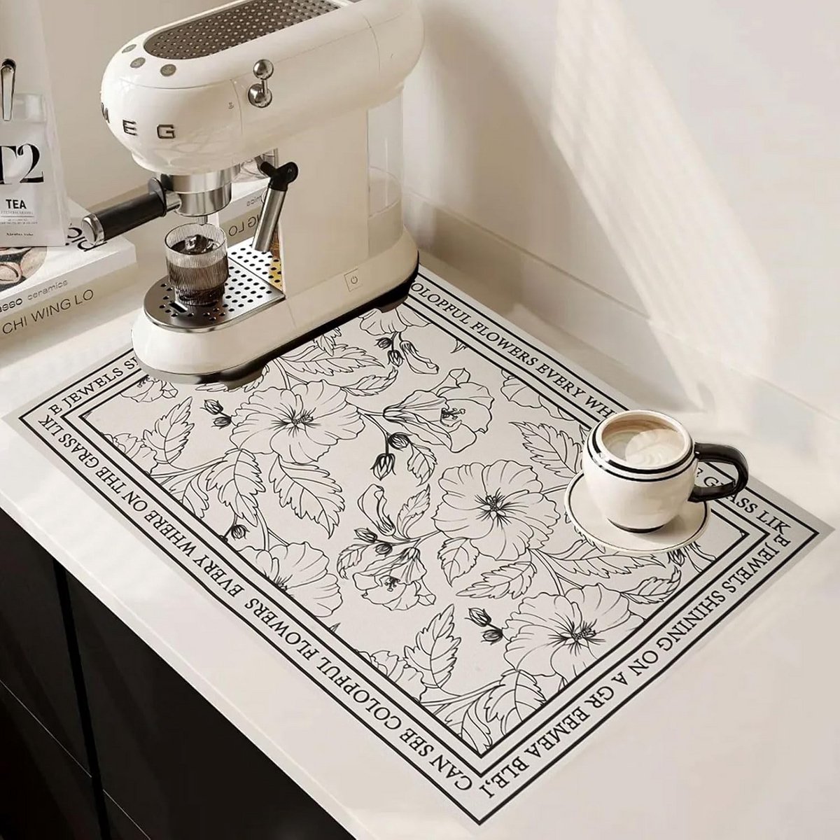 Absorberende Antislip Onderlegmat voor Koffiezetapparaat 40x50 cm