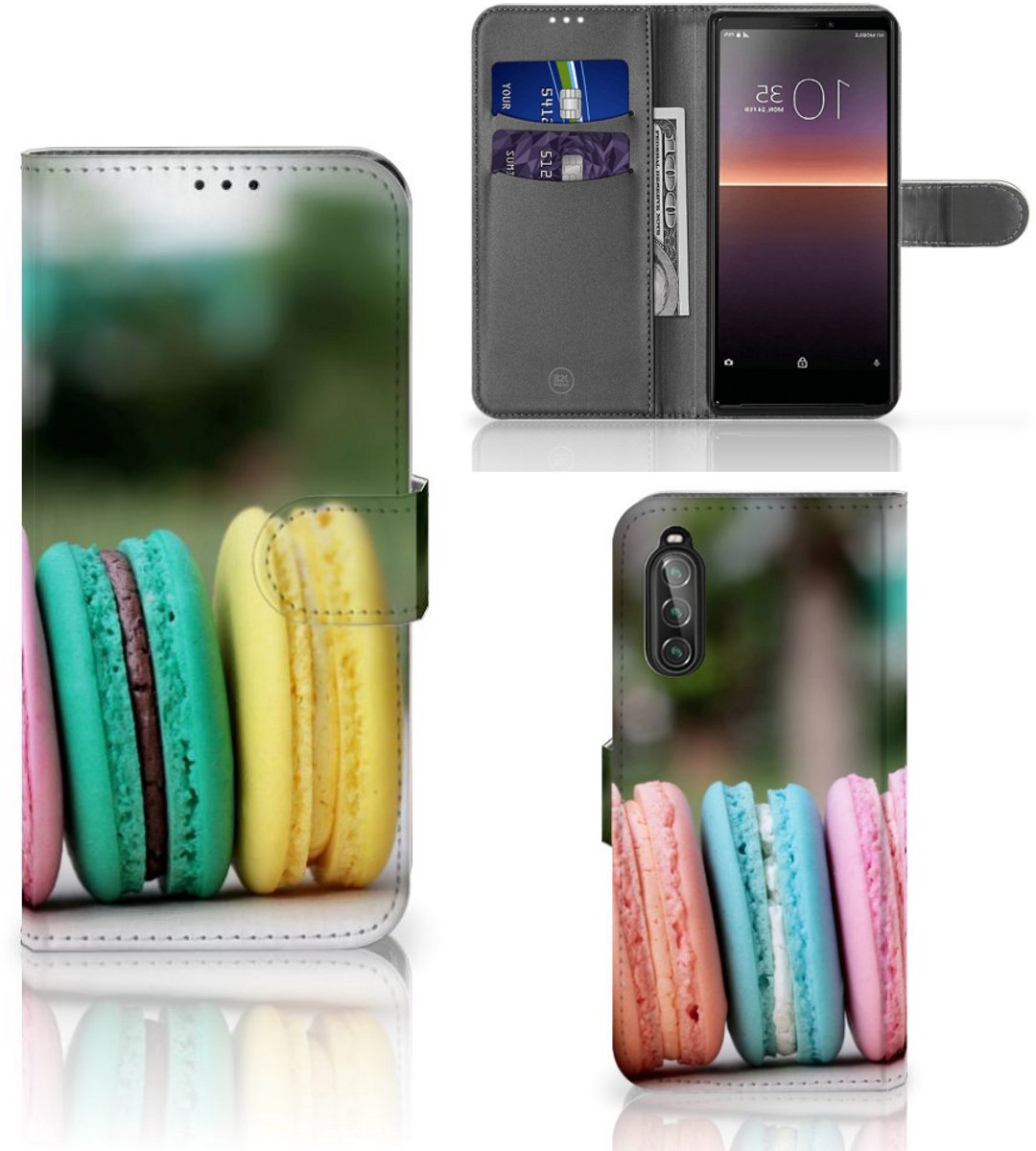 Sony Xperia 10 II Book Cover Macarons