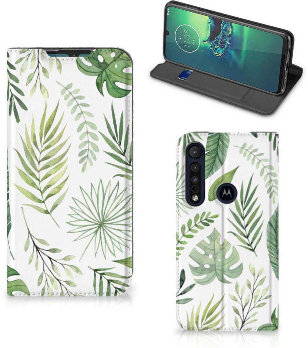 Motorola G8 Plus Smart Cover Leaves