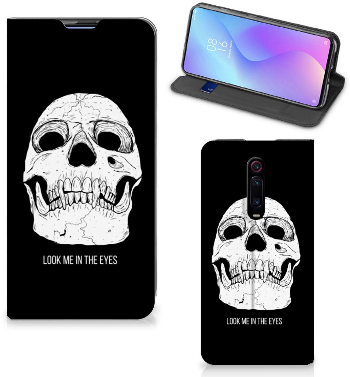Mobiel BookCase Xiaomi Mi 9T Pro Skull Eyes