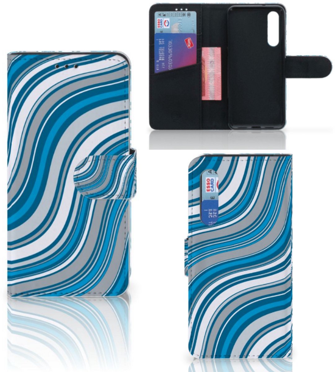 Xiaomi Mi 9 SE Telefoon Hoesje Waves Blue