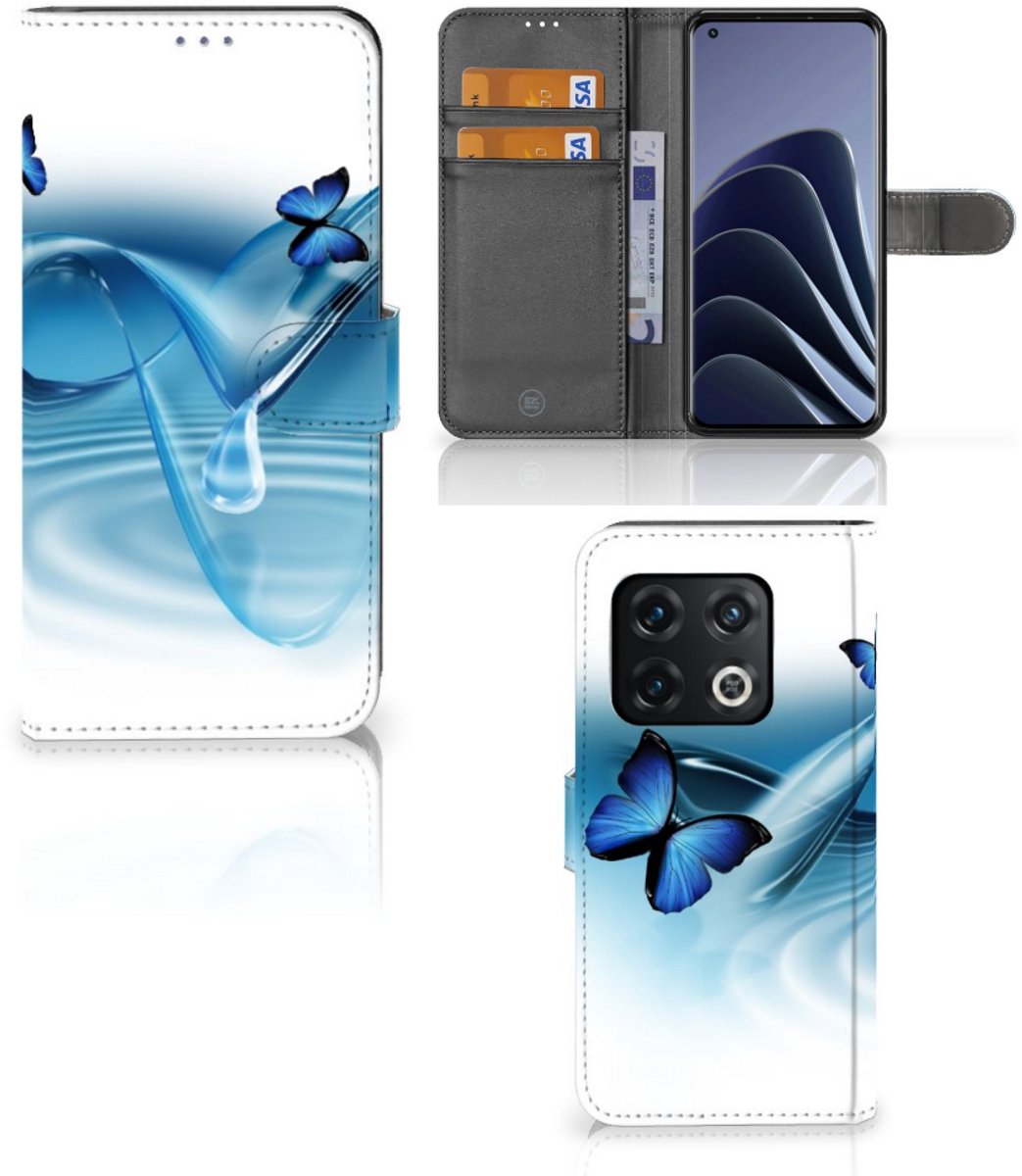 OnePlus 10 Pro Telefoonhoesje met Pasjes Vlinders