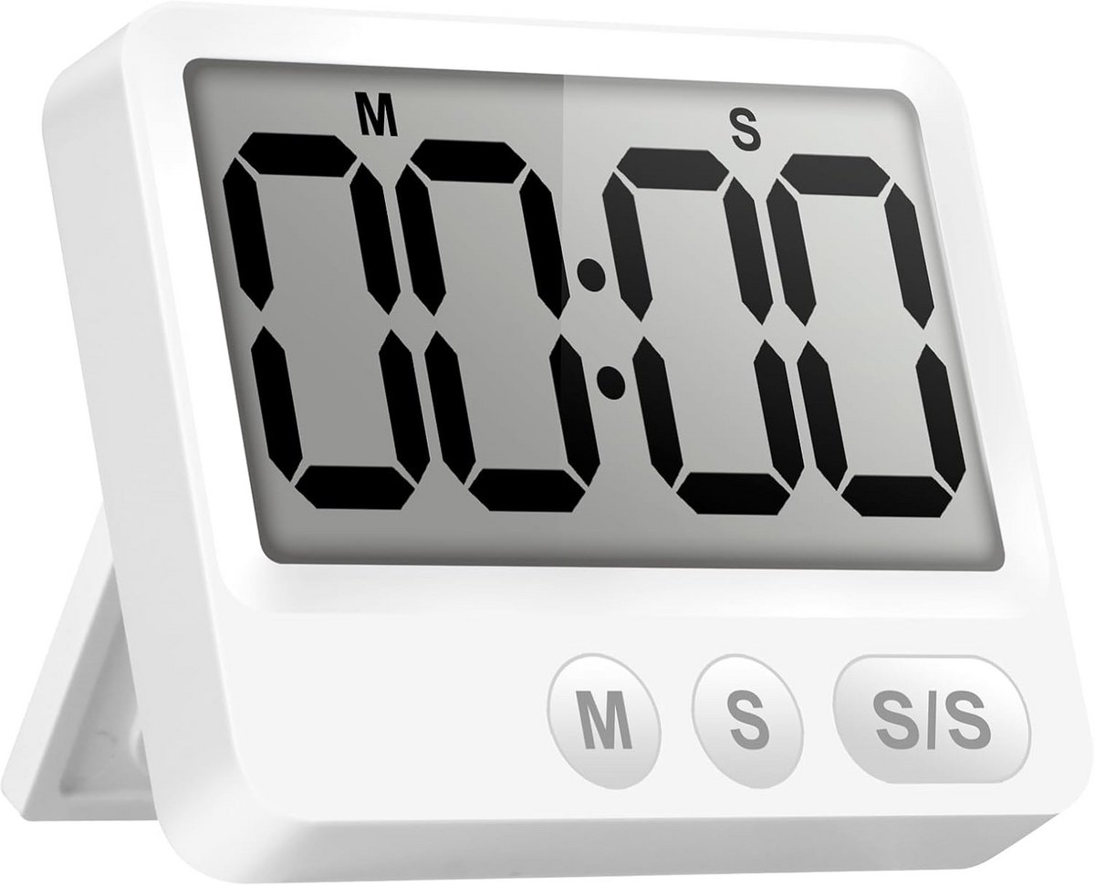 Digitale Keukentimer en Stopwatch met Groot LCD-Display en Magnetische Bevestiging