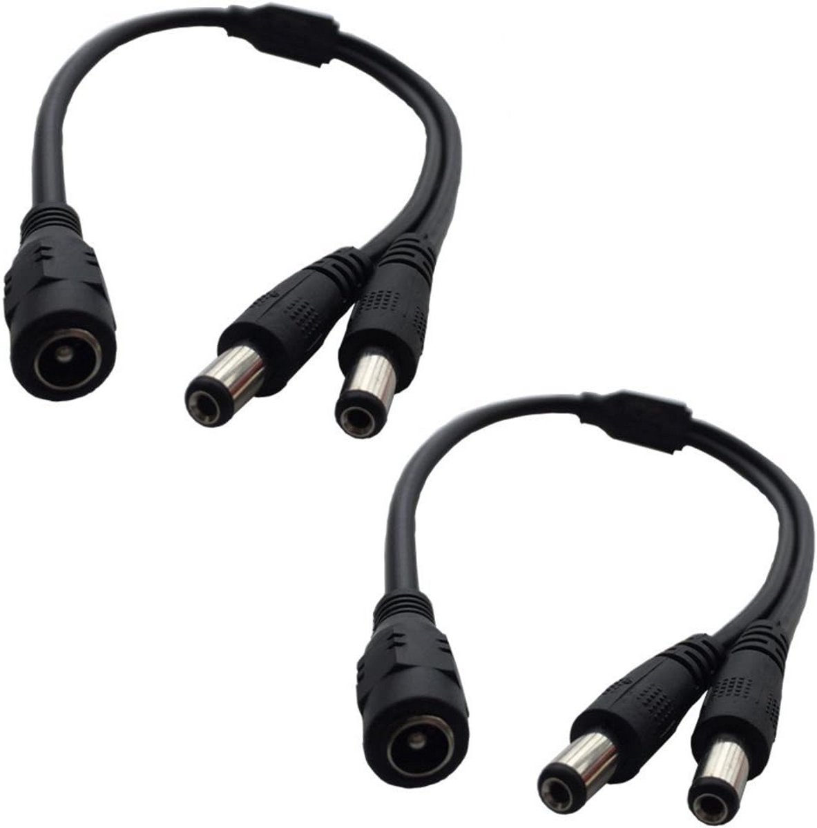 DC 12V adapterkabel 5,5 x 2,1 mm powervrouwelijk naar mannelijk voor CCTV-camera - Y-splitterkabel 30 cm