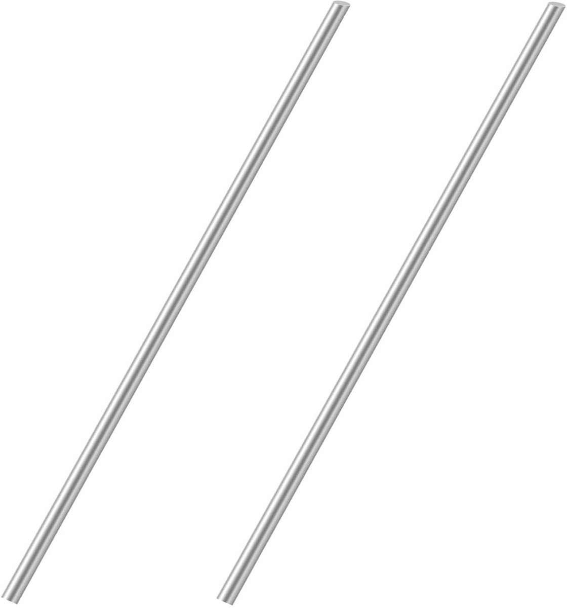 Roestvrijstalen Ronde Staven 10 mm x 300 mm voor Doe-Het-Zelf Projecten - 2 Stuks