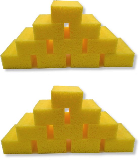 Spons Pvc Universele Absorberende Spons - 20 Stuks, Fijn 160 x 110 x 60 mm | bol